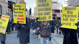 Rally and march 'Truth be told' for people killed and injured by covid vaccines in London