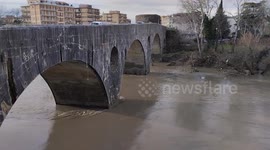 The level of the Volturno river rises in the city of Capua. The heavy rainfall and the abundant rains that have hit the Campania region have raised the level of the Volturno River, causing flooding, overflowing and inconvenience to the population througho