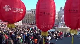 Chinese New Year of the Rabbit 2023 celebrations in central London - Trafalgar Square