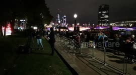A Timelapse of the near end of the queue to see the Queen Lying In State filmed on the 18 September 2022
