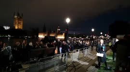 A Timelapse of the near end of the queue to see the Queen Lying In State filmed on the 18 September 2022