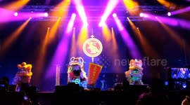 London's Chinese New Year celebrations end with spectacular light show, pyrotechnics and fireworks
