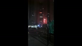 Night Celebrations With Sky Fireworks In  Chinese New Year In China