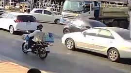 Schoolboy miraculously survives after being run over by truck