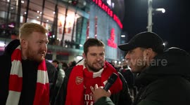 We asked Arsenal fans after the match against Manchester United at the Emirates Stadium if they think Mikel Arteta is the best manager in the Premier League