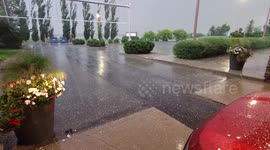 Hailstorm in Alberta