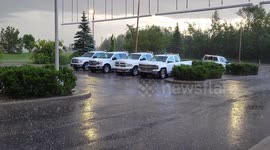 Hailstorm in Alberta
