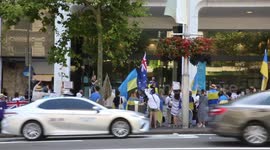 Free the Leopards - Protest at the German Consulate, Sydney, Australia