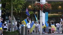 Free the Leopards - Protest at the German Consulate, Sydney, Australia