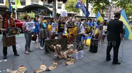 Free the Leopards - Protest at the German Consulate, Sydney, Australia