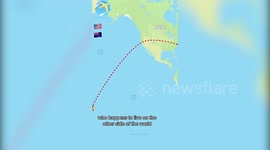 Meet the couple who are happily engaged despite living 8,697 miles apart
