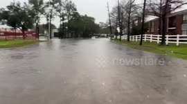 Nissan Rogue braves High Water and narrowly escapes during severe weather in Houston, TX