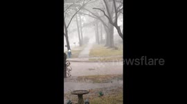 US: Storm System Brings Tornado Damage And Flooding Across Greater Houston Area 3