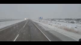 Winter storm system brings heavy snow to El Paso, Texas