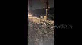 Japan: Trains Stranded Due To Heavy Snow, Passengers Trapped Inside Cars