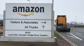 Hundreds of Amazon workers at UK warehouse go on strike for the first time