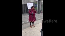 Rally for Actually Affordable Housing held in New York, USA