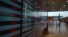 Berlin airport deserted as all flights cancelled due to strike in Germany