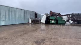 Tornado aftermath in Pasadena, TX, USA