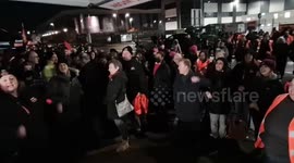 Amazon workers protest in Coventry, UK