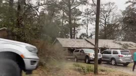 Tornado damage in Tallahassee, FL, USA