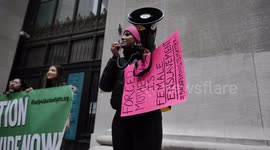 Demonstrators take to the streets of New York during a pro-choice march