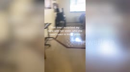 Watch this grandmother's eyes light up in absolute shock as she gets surprise visit from her sister
