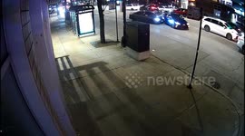 Hit and Run: Grey Car Speeding Smashes Into Blue Vehicle