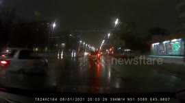 Reckless Driving Driver Ignores Turn Signal Causing a Collision