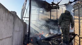 Ukrainian village of Bohoyavlenka hit by Russian rockets during fierce battle for Vuhledar