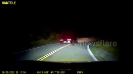 Reckless Driving: Car Speeds Around Mountain Road and Loses Control