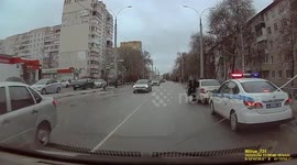 Instant Karma: Car Violates Traffic Signal in Front of Police