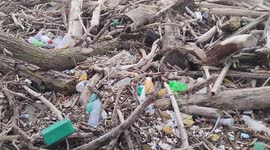 After the heavy rains and the abundant rainfall that caused strong storm surges and the flooding of the Volturno river and its overflowing, waste of all kinds poured onto the beaches of Castel Volturno.