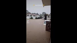 Tiktok captures intense flooding slamming Auckland, New Zealand