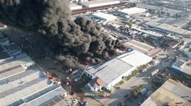 Blaze at factory in Tijuana, Mexico