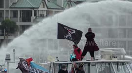 Thousands brave chilly weather to attend the Gasparilla Pirate Festival in Tampa, Florida