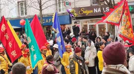 Hundreds gather for Chinese New Year celebrations in Paris
