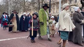 King’s Army March To Commemorate the Execution of King Charles I in central London