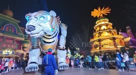 China Largest Mechanical Arctic Bear In Shanghai, China