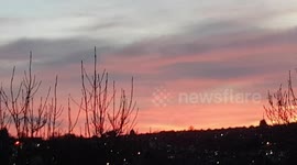 Red Sky in the evening looks good over High Wycombe in Buckinghamshire