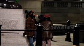 Filming takes place for upcoming Bob Marley biopic in Trafalgar Square