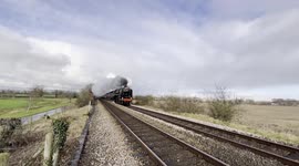 The Britannia (70000) Steam Train doing full weight tests.(Video 1 of 2)