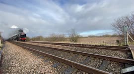 The Britannia (70000) Steam Train doing full weight tests.(Video-2).