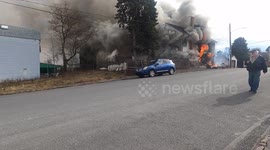 Dramatic house fire in Coal Township, Pennsylvania draws brave response from firefighters