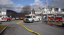 Dramatic house fire in Coal Township, Pennsylvania draws brave response from firefighters