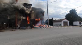 Dramatic house fire in Coal Township, Pennsylvania draws brave response from firefighters