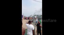 Fiery protest breaks out in Benin City, Nigeria due to fuel hike and scarcity