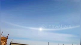 Rare phenomenon sees '5 suns' appear in sky at once in northern China