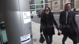 Actress Eva Green arrives at London High Court for legal battle over 'A Patriot'