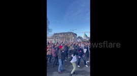 France: 2nd Nationwide Strike – Teachers In Rouen Sing And Dance To Protest Macron Pension Reforms